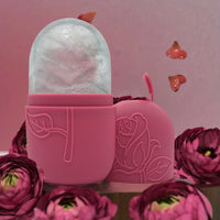 Thumbnail for Masajeador facial con bandeja de hielo y rodillo para aliviar la hinchazón