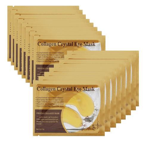 Parches de colágeno de cristal dorado Beauty Gold para ojos, mascarilla antiedad para el acné, cuidado de la piel.