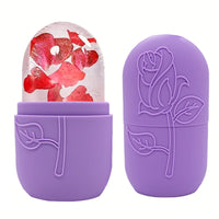 Thumbnail for Masajeador facial con bandeja de hielo y rodillo para aliviar la hinchazón