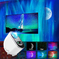 Thumbnail for Proyectores de luz de estrellas Aurora Borealis LED, atmósfera de galaxia, luz nocturna de galaxia, lámpara de cielo y luna para el hogar, decoración de habitación, regalo